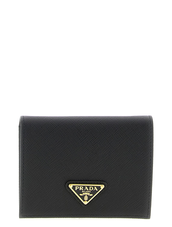 Logo leather wallet #1