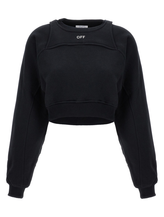 Logo embroidery sweatshirt #1