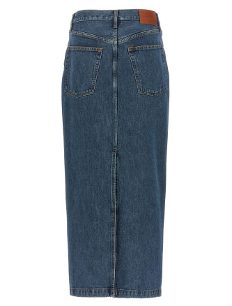 'Column' denim skirt #