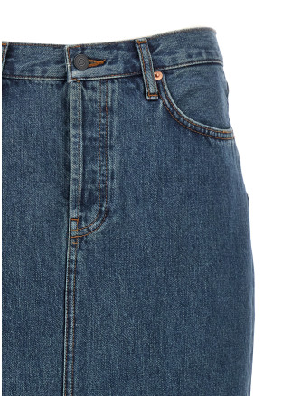 'Column' denim skirt #