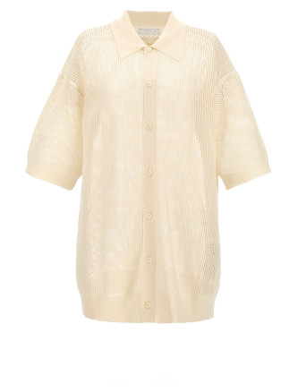 Mesh knit shirt