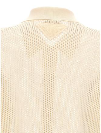 Mesh knit shirt #