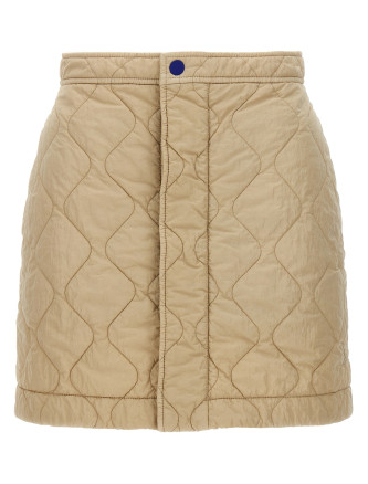 Quilted nylon skirt