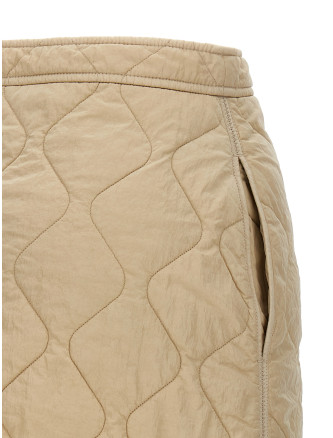 Quilted nylon skirt #