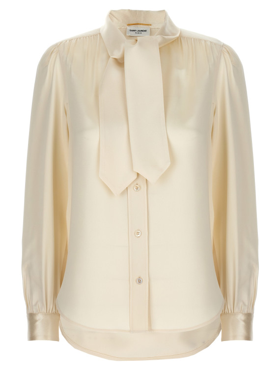 Lavalliere silk shirt #1