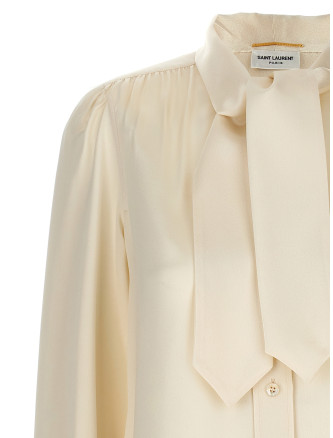 Lavalliere silk shirt #