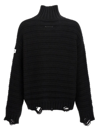 Destroyed ribbed sweater #