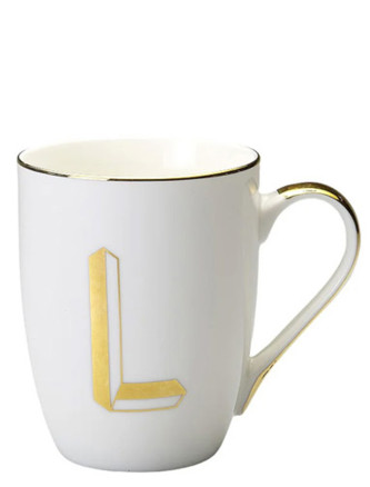 Mug letter 'L' ⌀ 8.2 cm