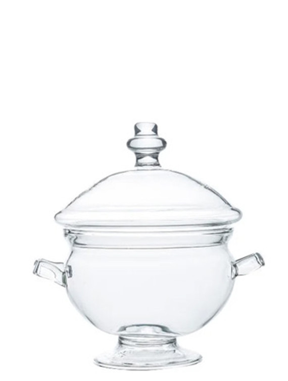 Potiche small borosilicate glass #1