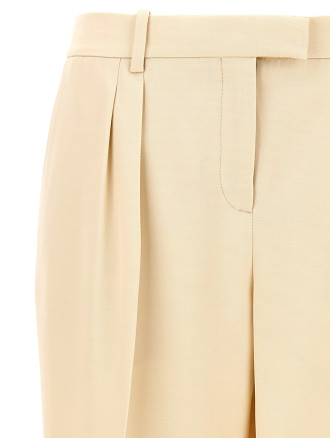 Pants with front pleats #