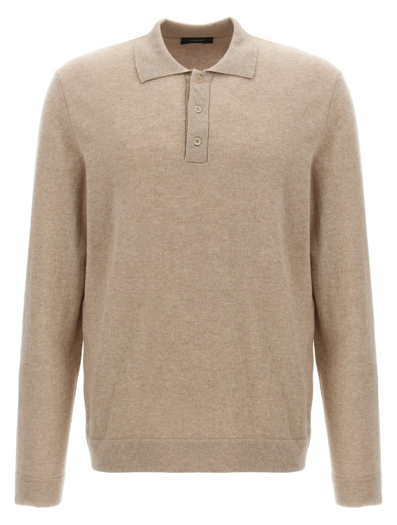 Cashmere wool polo shirt #1