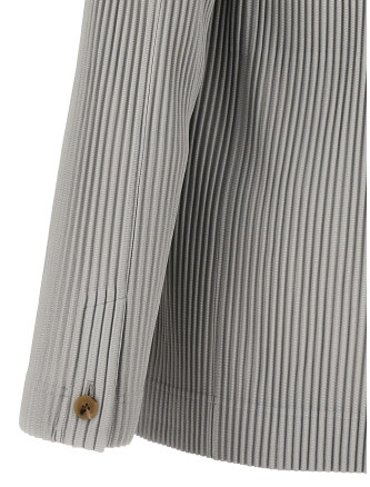 Single-breasted pleated blazer #