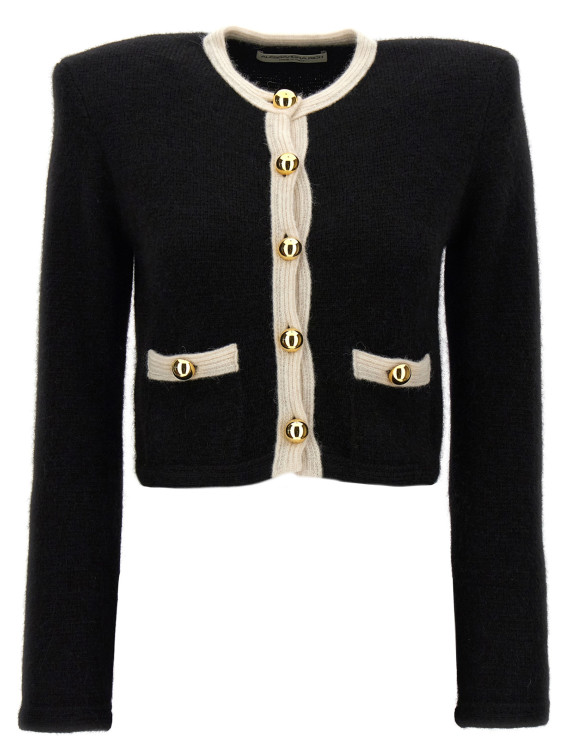 Alpaca cropped cardigan #1