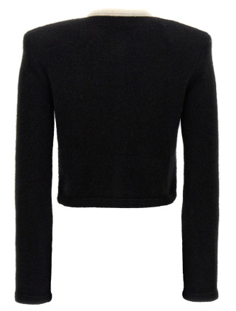 Alpaca cropped cardigan #