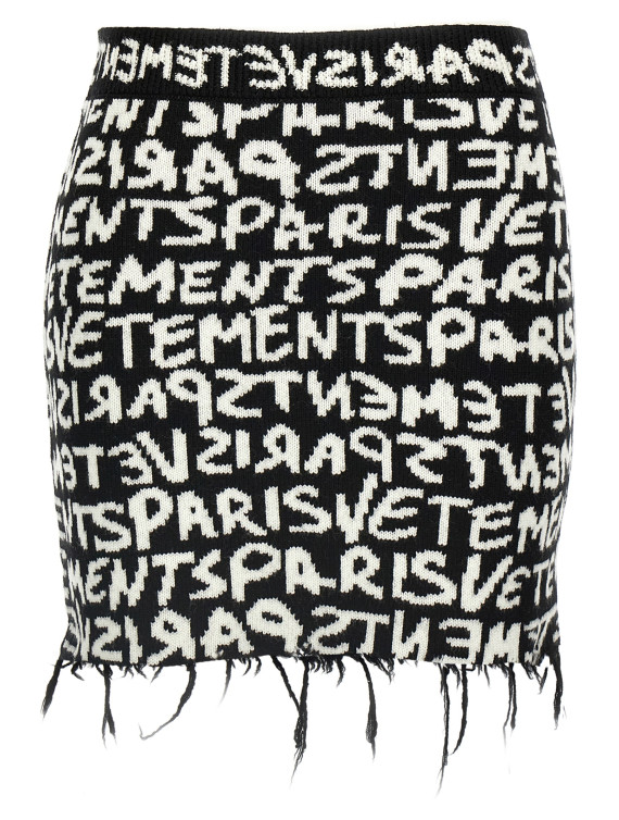 'Vetements Paris Monogram Mini' skirt #1