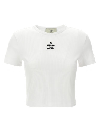 'Fendi' cropped T-shirt