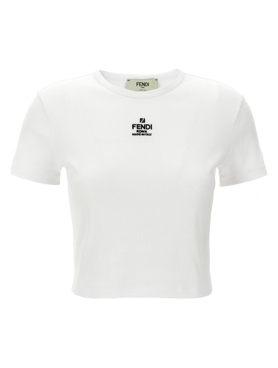 'Fendi' cropped T-shirt #1