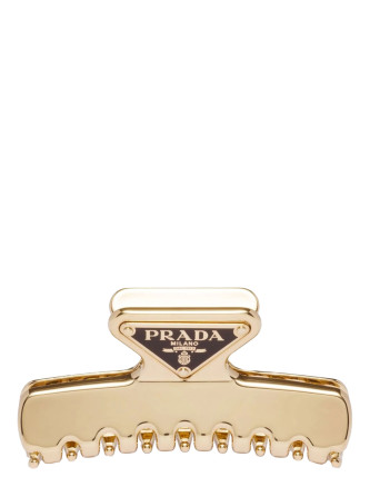 Triangle logo hair clip