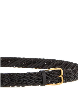 Braided leather belt #