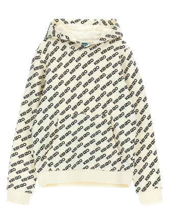 Logo print hoodie