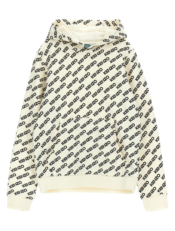 Logo print hoodie #1