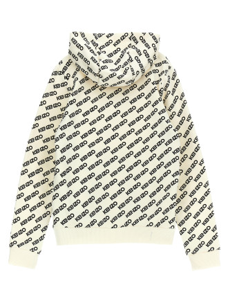 Logo print hoodie #