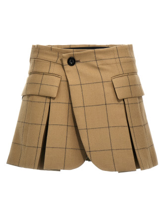 'Windowpane' skort