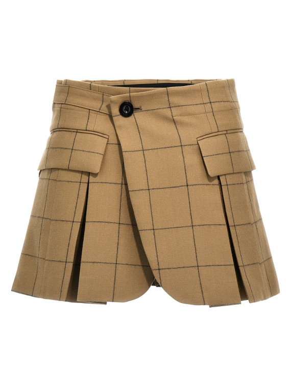 'Windowpane' skort #1