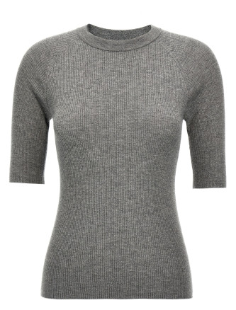 Lurex ribbed sweater