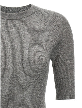 Lurex ribbed sweater #