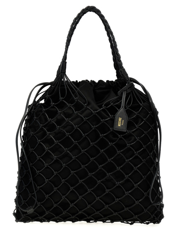 Woven nappa leather shopping bag #1