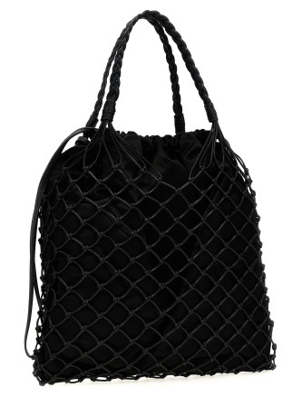 Woven nappa leather shopping bag #
