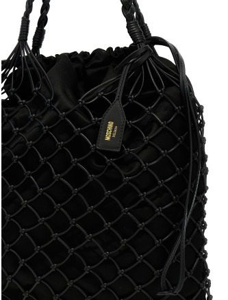 Woven nappa leather shopping bag #