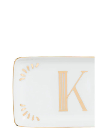 Rectangular letter 'K' valet tray #