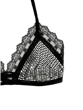 Rhinestone bra #