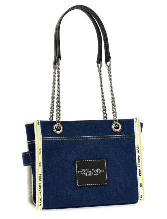 'The Denim Chain Small Tote' shoulder bag #