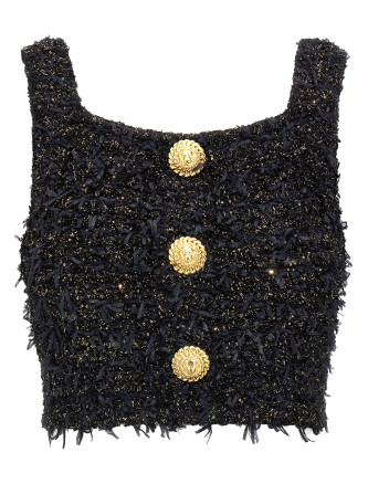 Lurex tweed top