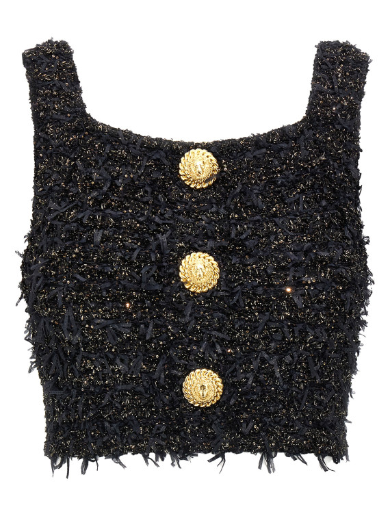 Lurex tweed top #1