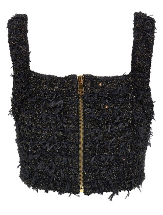 Lurex tweed top #