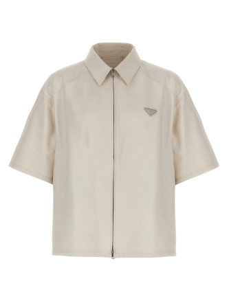 Nappa leather shirt