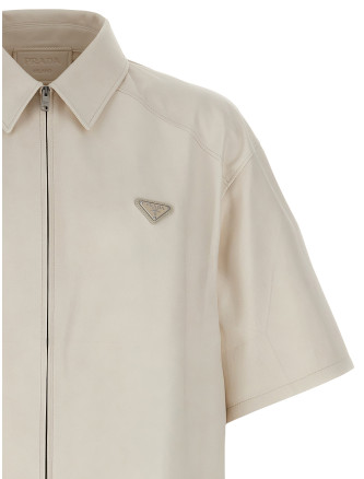 Nappa leather shirt #