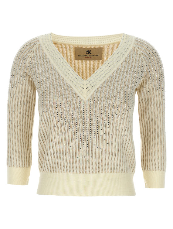 Rhinestone sweater #1