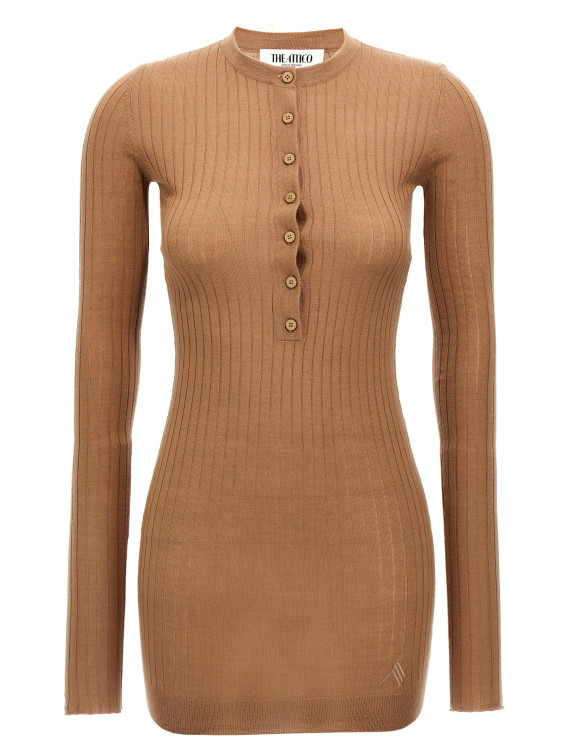 Ribbed mini dress #1