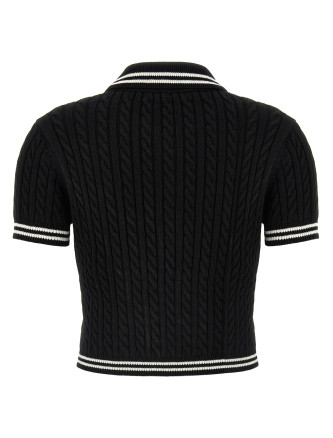 Braided polo shirt #