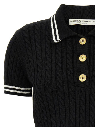 Braided polo shirt #