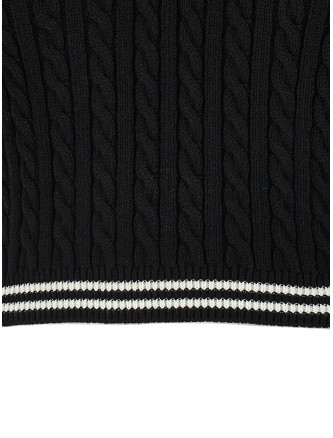 Braided polo shirt #