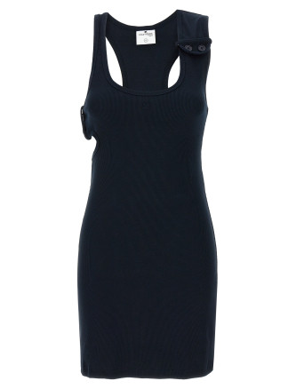 'Double Buckele 90's rib' dress