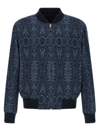 Jacquard bomber jacket