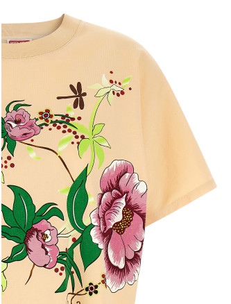 'Peonies Kimono' dress #