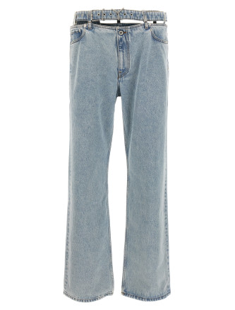 'Evergreen Y Belt' jeans